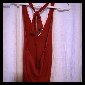 90's style  Red Express halter top